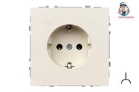 Liregus Modern Steckdose 16A 250V Unterputz Mit Erdung Sand Matt Federkontakte