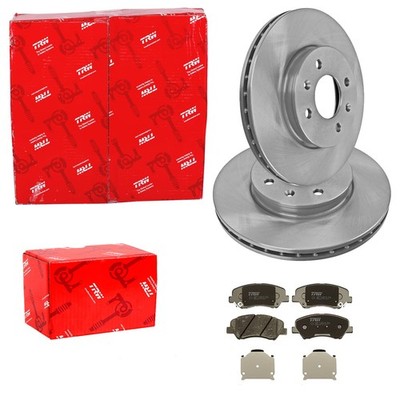 TRW BREMSSCHEIBEN 256mm + BELÄGE VORNE passend für HYUNDAI i20 GB BC 2 3