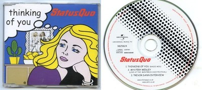 CD Single Status Quo Thinking Of You 3 Tracks Excellent Condition 9825824