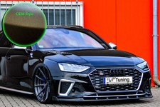 Spoiler Frontspoiler mit Wings aus ABS für Audi S4 A4 mit S-Line B9 OEM Optik