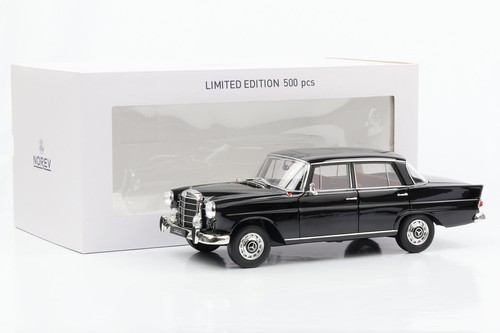 1:18 Mercedes-Benz 190 D W110 Nageoire Caudale 1964 Noir Norev Limitée - Picture 2 of 6