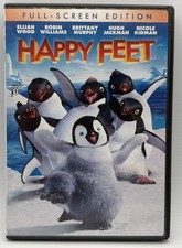 Happy Feet DVD Fullscreen Elijah Wood Robin Williams Nicole Kidman Hugh Jackman
