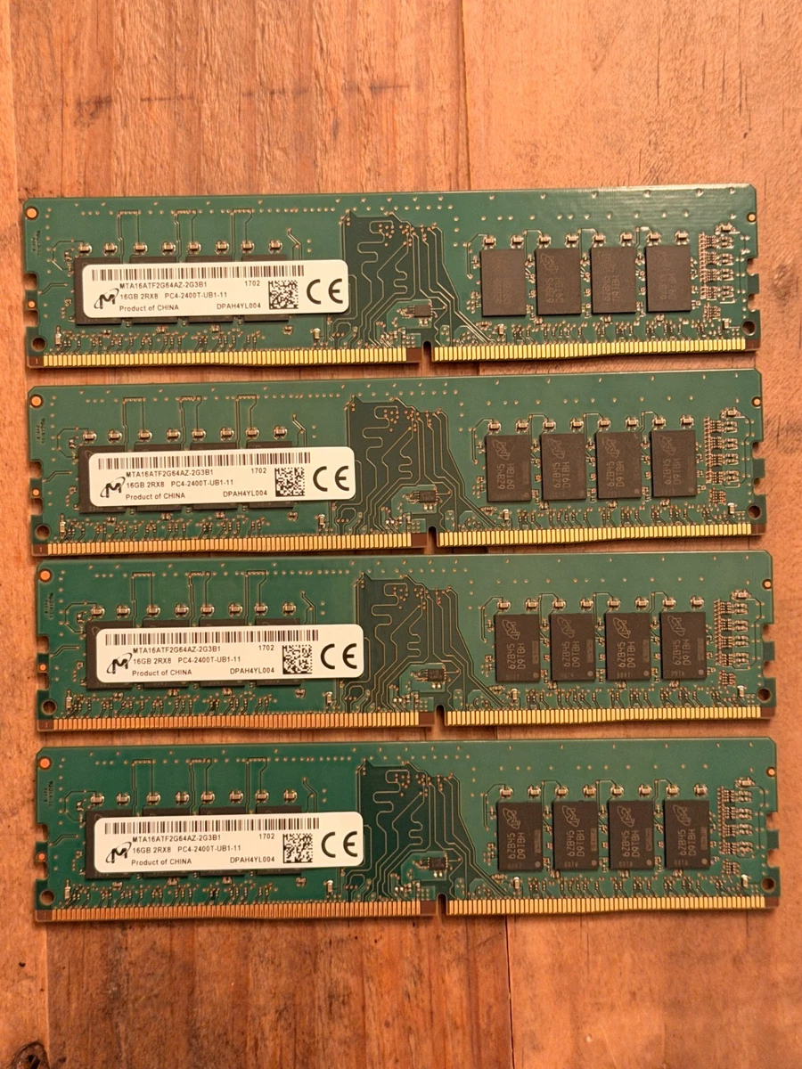 PC4-19200 (DDR4-2400) Bus Speed Computer RAM 64 GB Total Capacity