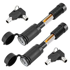 Trailer Hitch Locks Receiver Lock Keyed Alike Fits Class III IV 2 Pack Black