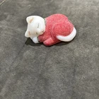 Fenton Sleeping Cat Hand Painted And Signed 2005