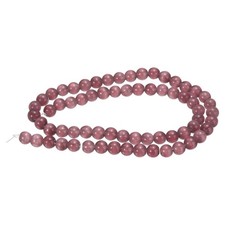 65pcs Dark Purple Cat's Eye Stone Beads 6mm Round Crystal Loose Bead