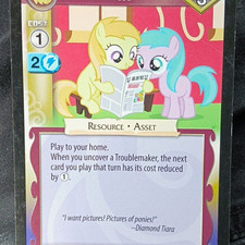 Enterplay My Little Pony CCG High Magic U-Design U Diamond Tiara Asset Cost 1