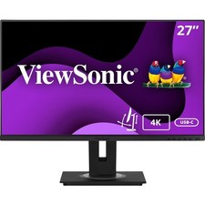 ViewSonic VG2756-4K 27 Inch IPS 4K Docking Monitor with Integrated USB C 3.2, RJ