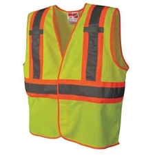 Viking U6110g-4Xl/5Xl Hi Vis Vest,Class 2,4Xl/5Xl,Lime