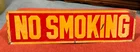 Vintage NO SMOKING sign Tin Tacker Schwartz Bros 1930s