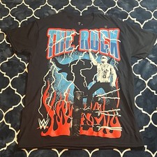 WWE The Rock Brahma Bull Graphic Tee Size Small Black Short Sleeve T-Shirt