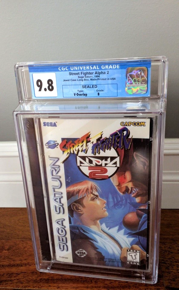 New ✹ STREET FIGHTER ALPHA 2 Sega Saturn Game✹ CGC 9.8 B GRADED ✹SEALED VGA WATA - Image 2 of 4