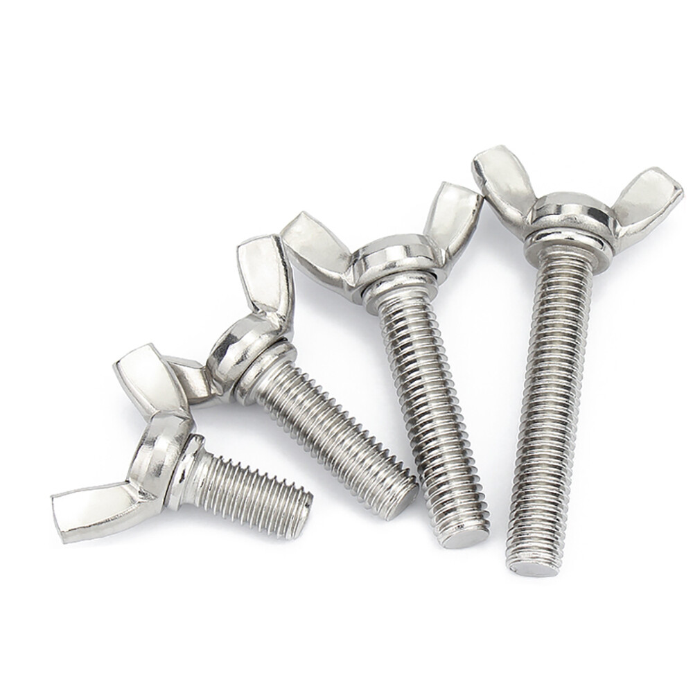 Wing Nut Bolts Butterfly Screw Wingbolt Fasteners M3 M4 M5M12 A2/304
