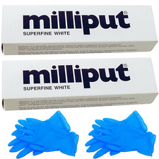 Milliput Plumbers Putty Porcelain Repair Kit Superfine White Epoxy 2 Pack With