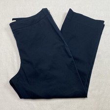 Talbots Navy Dress Pants sz 10 Straight Leg Tailored Fit Classic Office Core