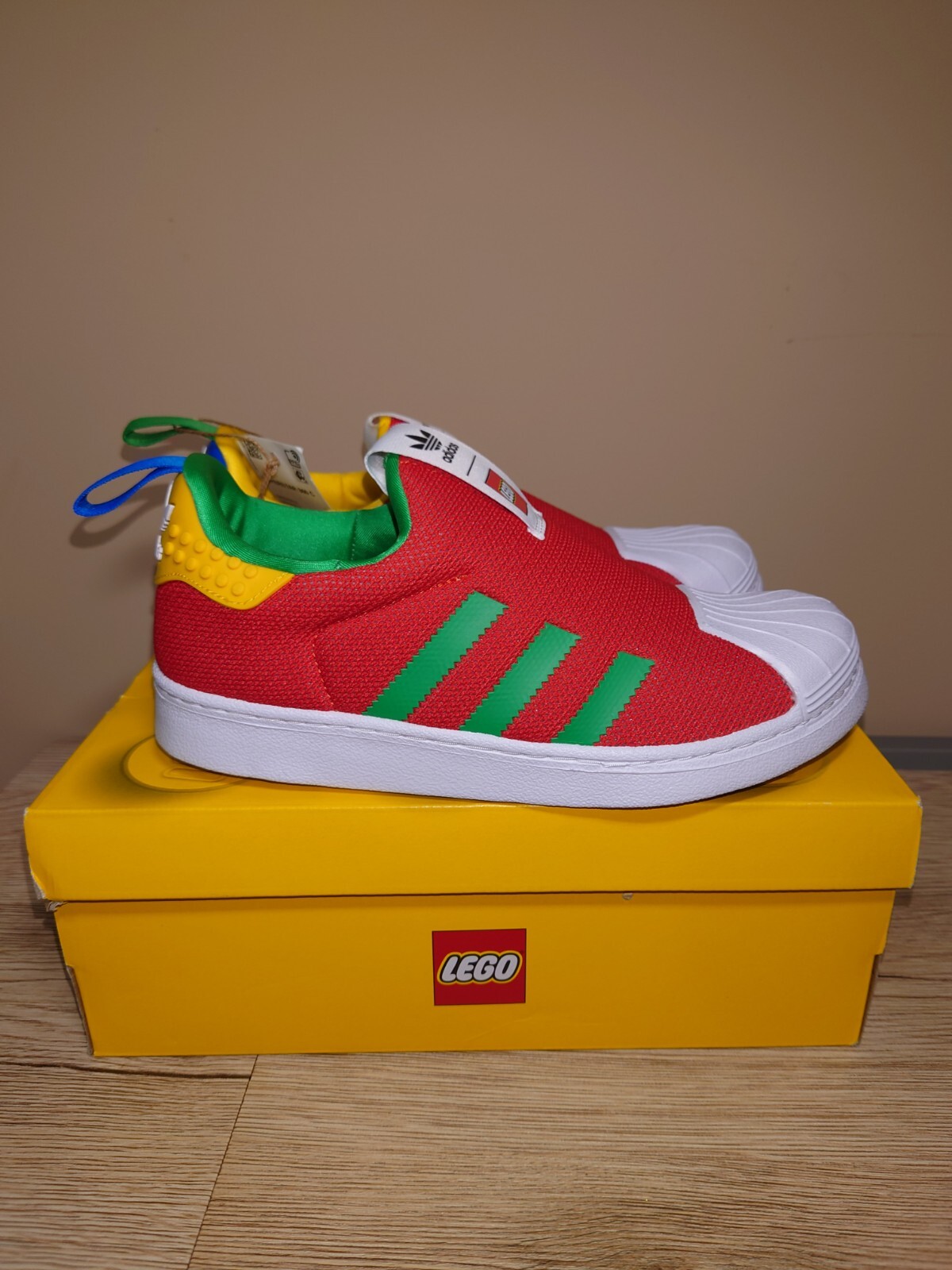 adidas Superstar 360 x Lego Yellow Red Green Slip On Shoes - US 3  195739790770 | eBay