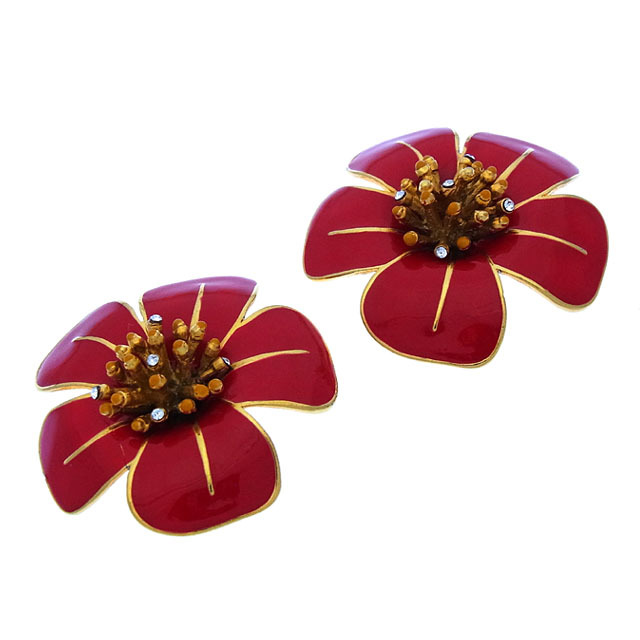 red valentino earrings