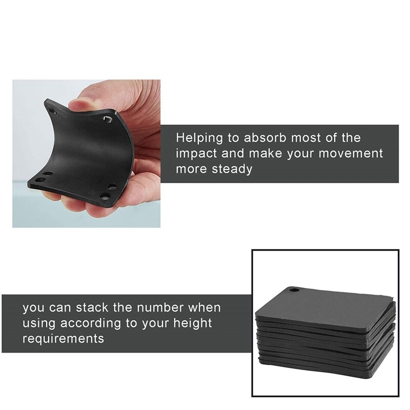 10 StüCk 3 Mm Skateboard Riser Shock Pads Longboard Rise Pads