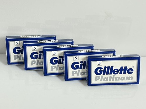 50 Gillette Platinum DE Blades Double Edge Shaving Safety Razor Made In Russia - Picture 3 of 6