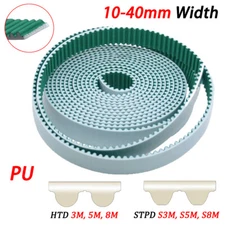 Open Timing Belt 10mm-40mm Width HTD 3/5/8M STPD S3M/S5M/S8M for CNC, 3D Printer