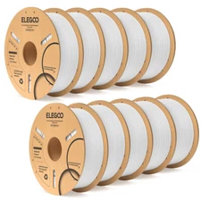 ELEGOO PLA 3D Printer 1.75mm Filament FDM 3D Printer White 10KG US Stock