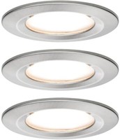 Paulmann Ebl Set Nova Coin 3-Stepdim Rd Starr Led 3X6,5W 2700K 230V Eisen Geb/Al