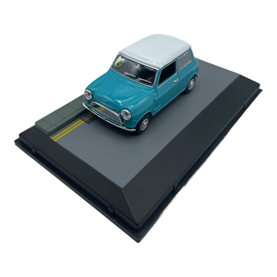 Austin Mini Cooper Teal Nicked with Parking Ticket Diecast car 1