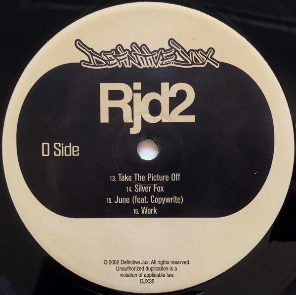 【US盤2LP】RJD2/Deadringer (Definitive Jux) RJD2 / Deadringer 12