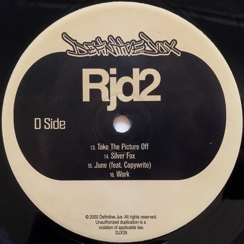 RJD2 / Deadringer 12" Vinyl 2002 US Original 2LP Definitive Jux Record Blueprint - Imagen 8 de 12