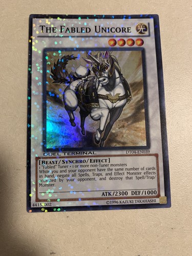 The Fabled Unicore Dt04 En039 Duel Terminal Super Rare Nm Ebay The Fabled Unicore Dt04 En039 Duel Terminal Super Rare Nm Ebay