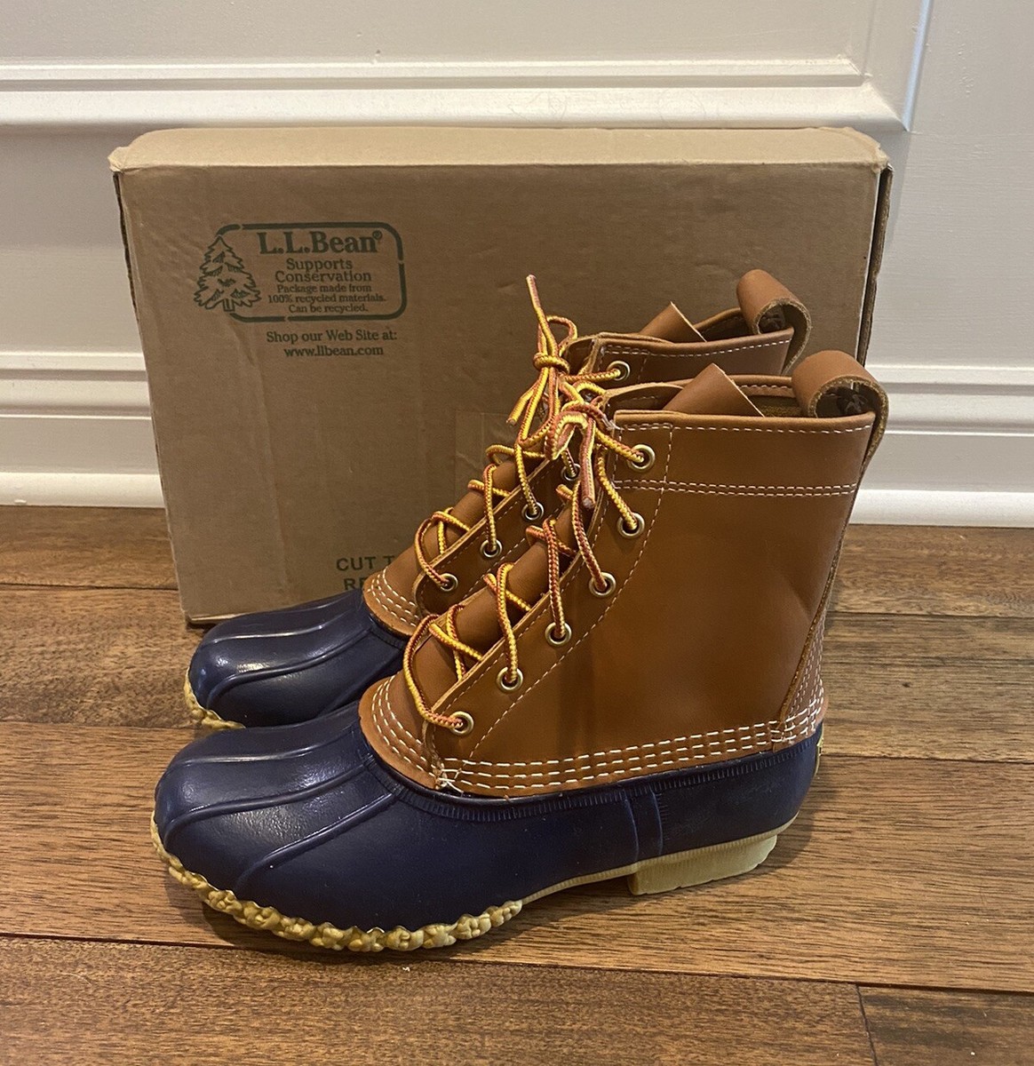 Ll Bean Boots Best Short Rain Boots 2020 Bean 8” Leather Bean - Main Image