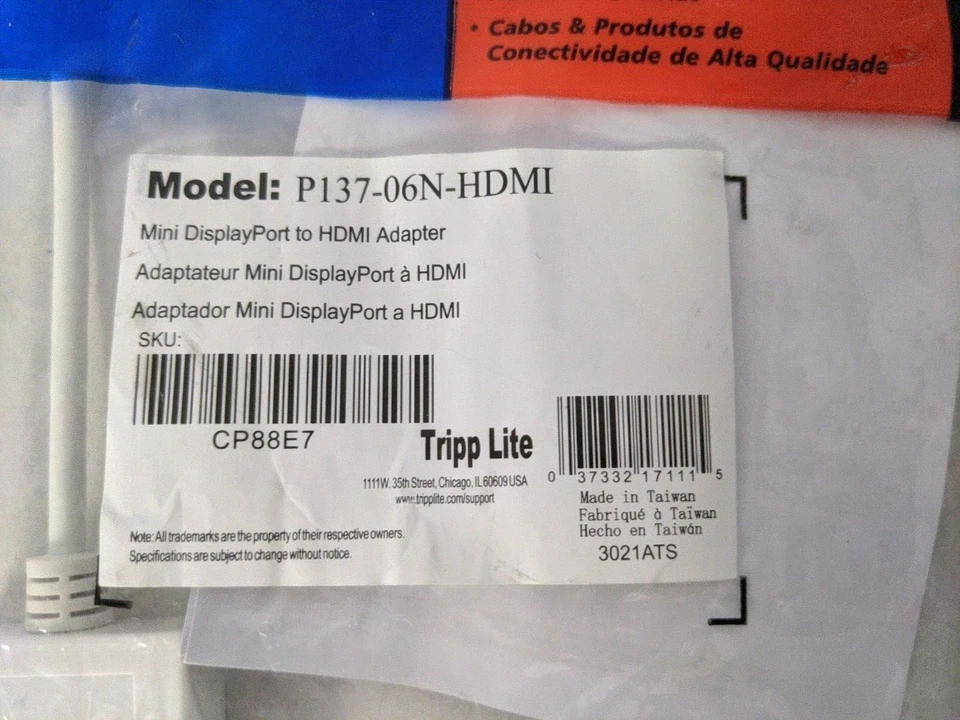 Tripp Lite P137-06N-HDMI Mini DisplayPort to HDMI Adapter - Image 2 of 4