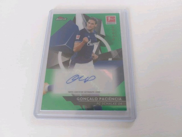 Goncalo Paciencia 2021 Topps Finest Bundesliga Autograph 46/50 Auto Schalke