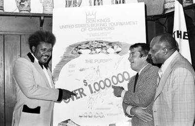 Don King Tournament Of Champions Rocky Graziano Joe Walcott 1976 Boxing Photo
