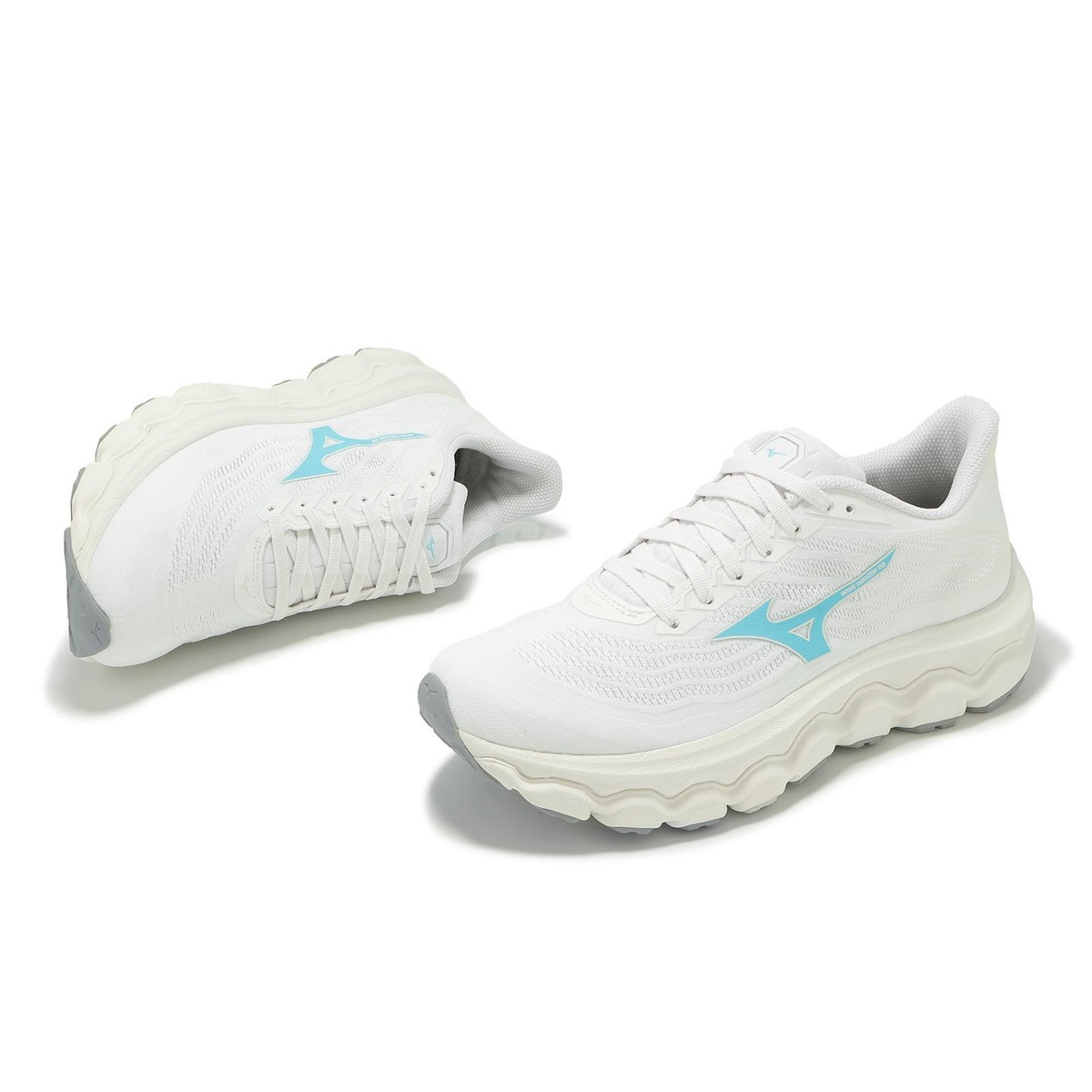 Mizuno Wave Horizon 8 Super Wide Beige Grey Women Road