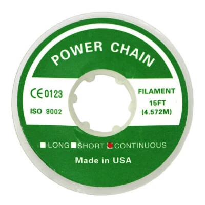 BOMAOER 1 Spool Clear Color Dental Orthodontic Elastic Chain Power Chain Continuous DE