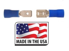  100 16-14 AWG MALE/FEMALE VINYL QUICK DISCONNECT .187 3/16" 5mm SOLDERLESS