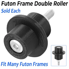 FUTON FRAME DOUBLE ROLLER - (Sold Each) SLIDER - GLIDER - DOWEL - HARDWARE PART