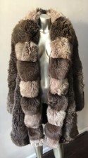 Fendi Rare Fox Fur I Magnin Russian Sable Brown Designer Italy Midi Coat L $60k