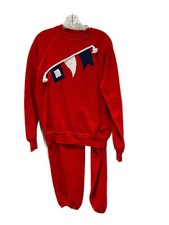 Bassett Walker Red Vintage Sweat Suit Size L
