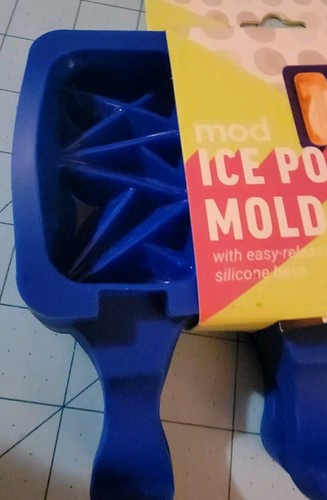 Mod Brand: Set Of 2 Blue Silicone Ice Pop Molds - Brand New With Free Shipping - Picture 3 of 14