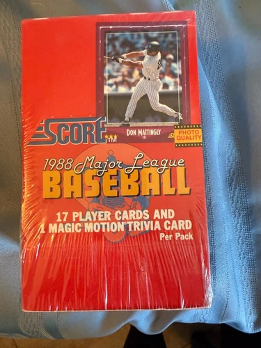 1988 Score Baseball Wax Box 36 Sealed Packs