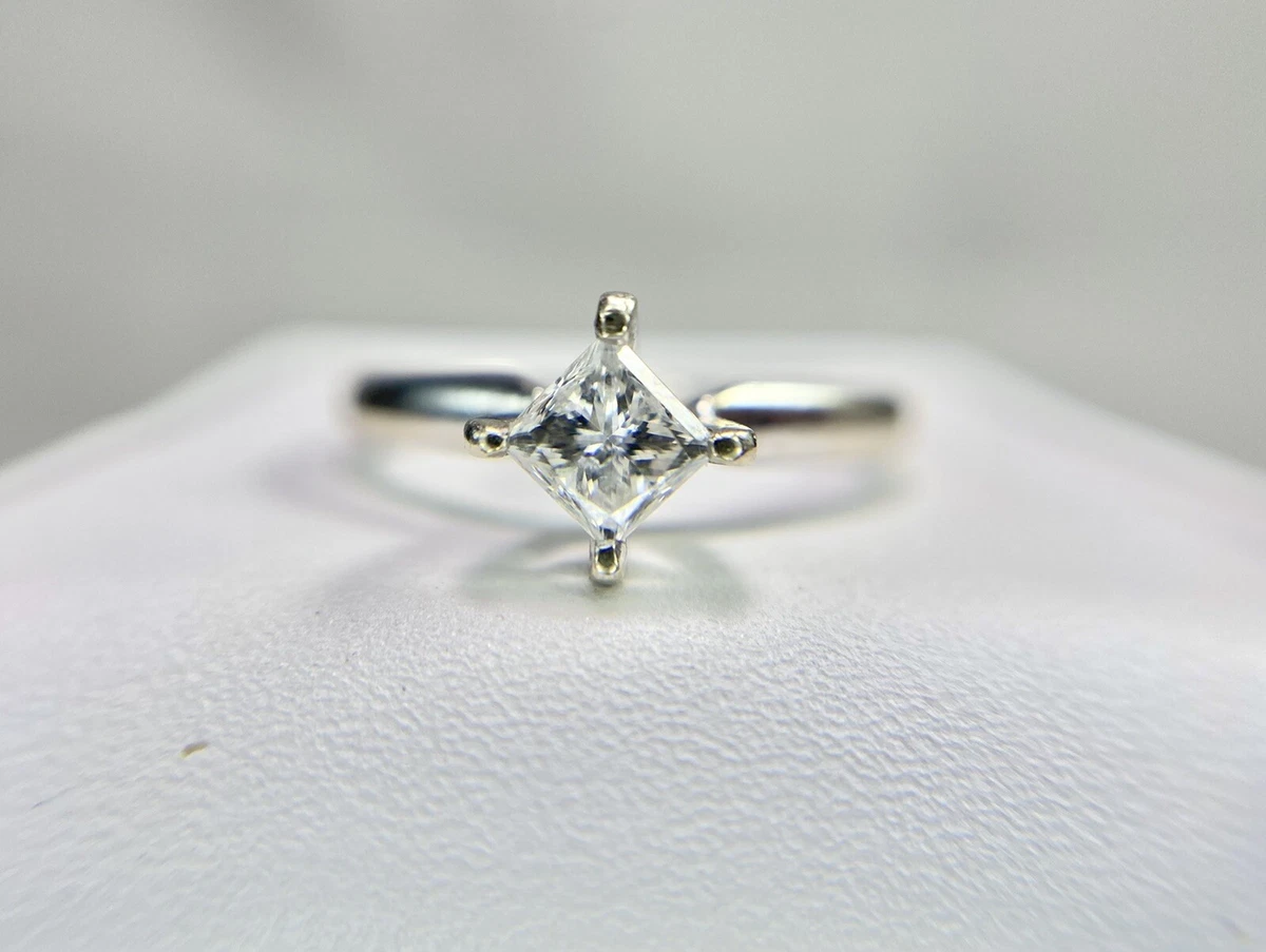 Vintage princess sale cut diamond ring