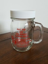 Taza de vidrio alcancía publicidad - Nebraska Power Management Company