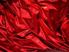 Red FOIL Spandex Dance Metallic stretch custom fabric sold BTY 60 wide