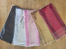 Thin Sequined party neck scarf 60" x 3"