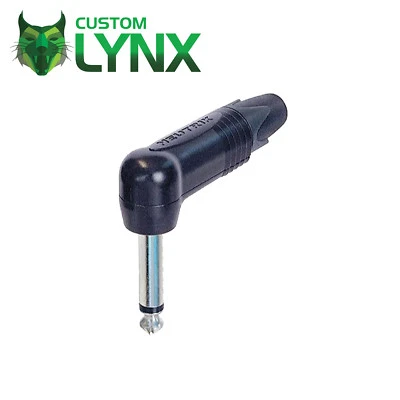 Neutrik NP2RX-BAG Right Angled Mono Jack Plug. 6.35mm Solder Connector 1/4" PRO