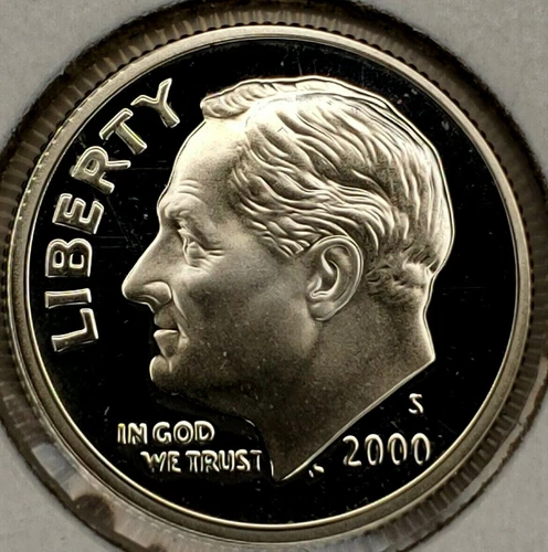 2000-S 10C Roosevelt Dime DCG Proof 90% Silver 20orr0518