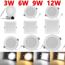 LED Einbaustrahler Panel 230v Flach Slim Einb...