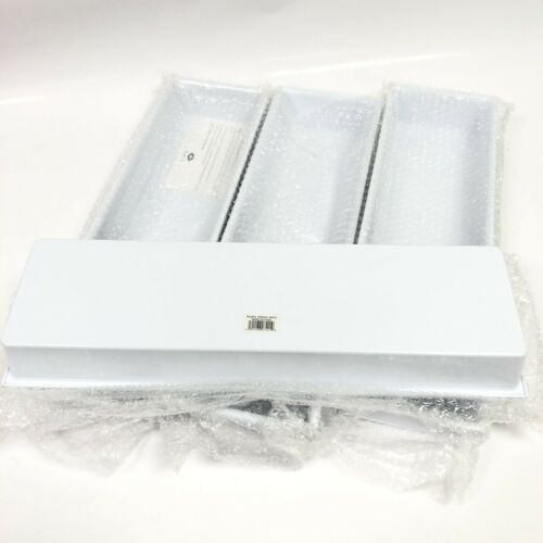 Set of 4 White Rectangular Melamine Serving/Buffet Trays 20"x6.5"x2.5" New - Picture 6 of 7